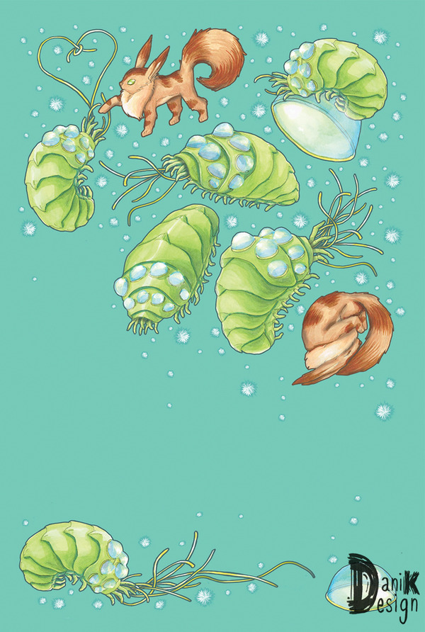 The Fox & The Ohmu - Postcard