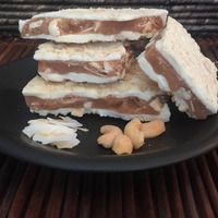 10 oz. White Chocolate Coconut Cashew English Toffee - Thumbnail 1