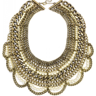 Marrakech pearl statement necklace