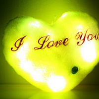 Colorful Luminous Music Heart-shaped Pillow Doll - Thumbnail 1