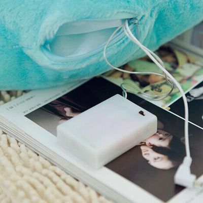 Star colorful luminous music pillow doll