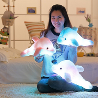 Colorful light music Dolphins doll plush toy doll - Thumbnail 3