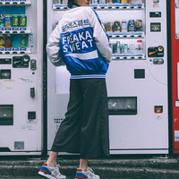 HARAJUKU VINTAGE BOMBER JACKET blue - Thumbnail 3