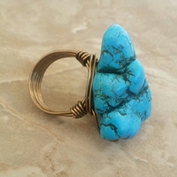 Rugged Turquoise Ring - Thumbnail 2