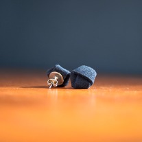 Knot Earrings in Black