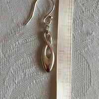 SWAROVSKI Sterling Silver "Infinite Swan" Drop Earrings - Thumbnail 1