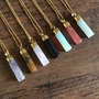 Cylinder Stoned Necklace -2