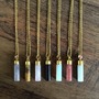 Cylinder Stoned Necklace -3