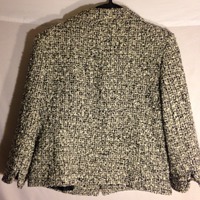 Black & White Tweed Blazer - Thumbnail 1