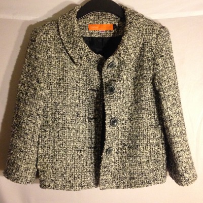 Black & white tweed blazer
