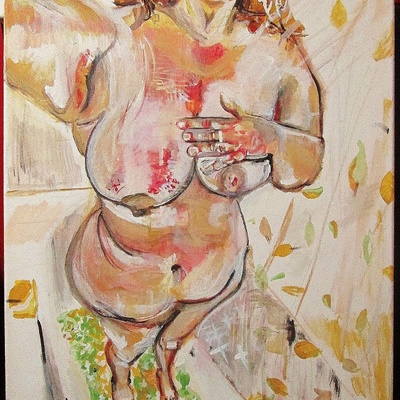 Can poets ever come clean?  a painting by ryan lowrie 