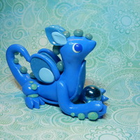 Blue Glitter Dragon - Thumbnail 2