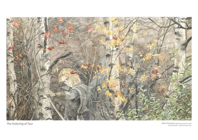 Tolkien Poster Print: "The fostering of Tuor"