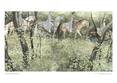 Tolkien Poster Print: "The Hunting-Party"