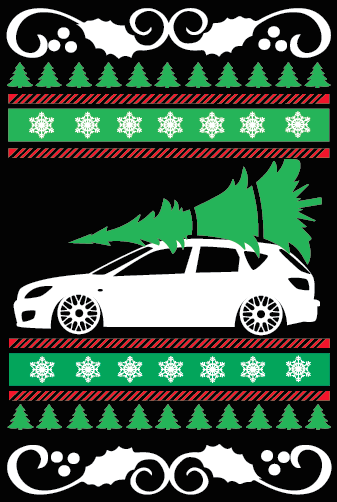 Gen 1 Mazda 3 Ugly Christmas Sweater
