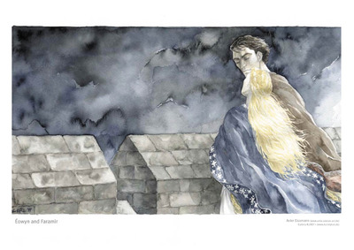 Tolkien Poster Print: "Éowyn and Faramir"
