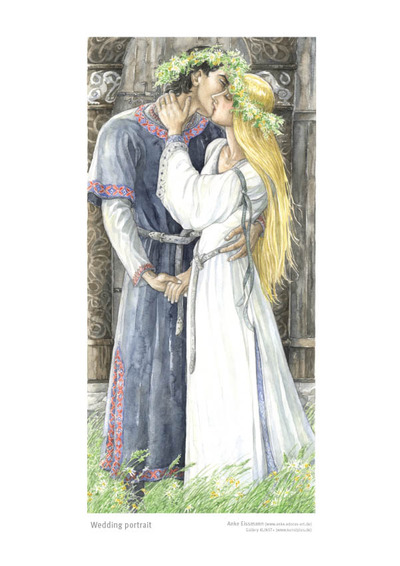 Tolkien Poster Print: "Wedding portrait"