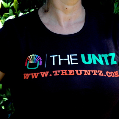 The untz logo black women's t-shirt *on sale*