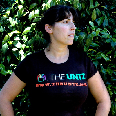 The untz logo black women's t-shirt *on sale*