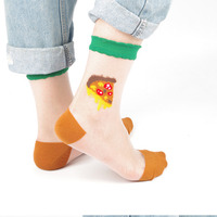 Transparent Pizza Socks - Thumbnail 1