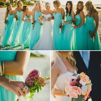 Mismatched bridesmaid dress,mint bridesmaid dress, chiffon bridesmaid dresses, long bridesmaid dresses, bridesmaid dresses, 15041702 - Thumbnail 3
