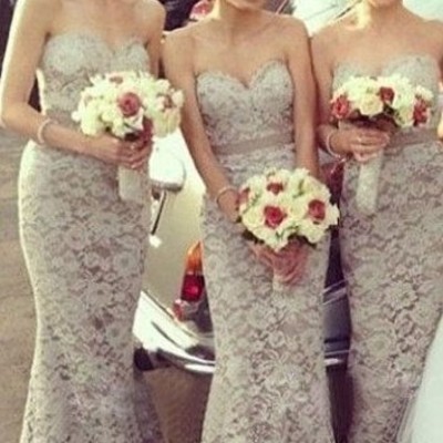 Grey bridesmaid dress,white bridesmaid dress,black sweetheart bridesmaid dress,a-line chiffon briesmaid dress,15042308 - Thumbnail 5