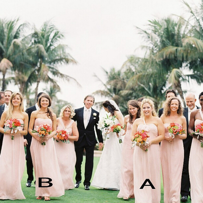 Pink bridesmaid dress,party dress,long bridesmaid dress,chiffon bridesmaid dress,mismatched bridesmaid dress,bridesmaid dress,15051204