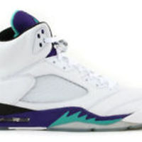 Jordan Retro 5 Big Kids White Grapes - Thumbnail 1