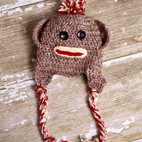 Monkey Earflap Beanie