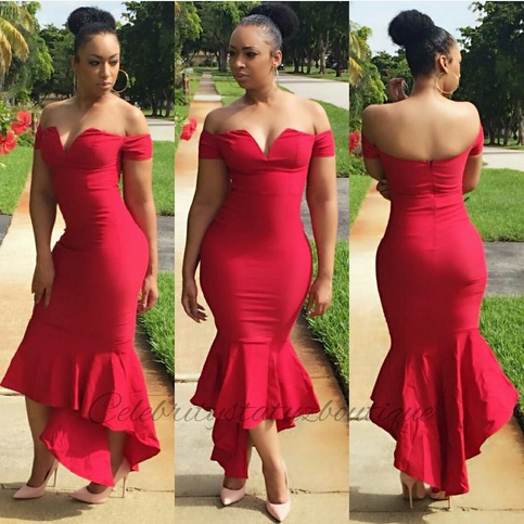 Marilyn Mermaid Maxi/Red