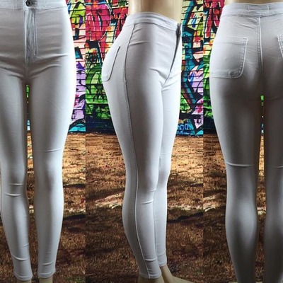 White hight waist pants