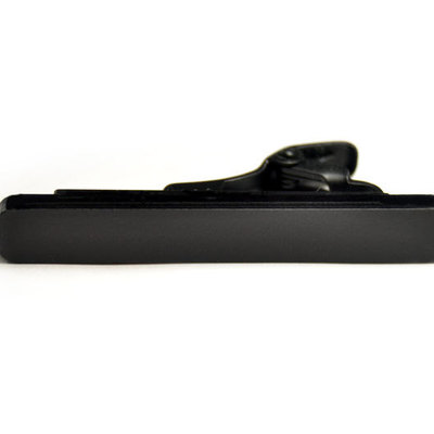 Black tie bar round ends