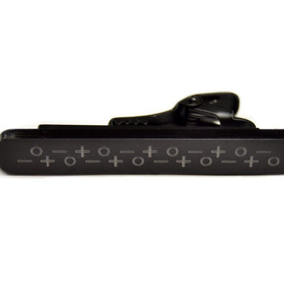 Black tie bar simbol round ends