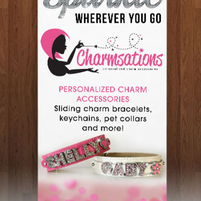 Charmsations - retractable banner
