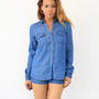 Tencel Denim Boyfriend Shirt-1