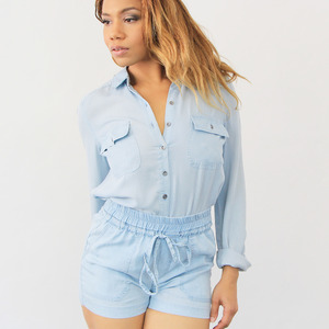 Tencel Denim Boyfriend Shirt
