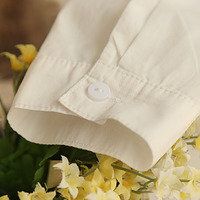 Cute Detachable Chalaza Doll Long Sleeve White Blouse - Thumbnail 4