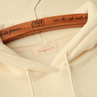 Cute cat paw draw string spell color hooded sweater with velvet - Thumbnail 1