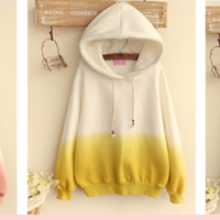 Winter Gradient Hooded Sweater - Thumbnail 4