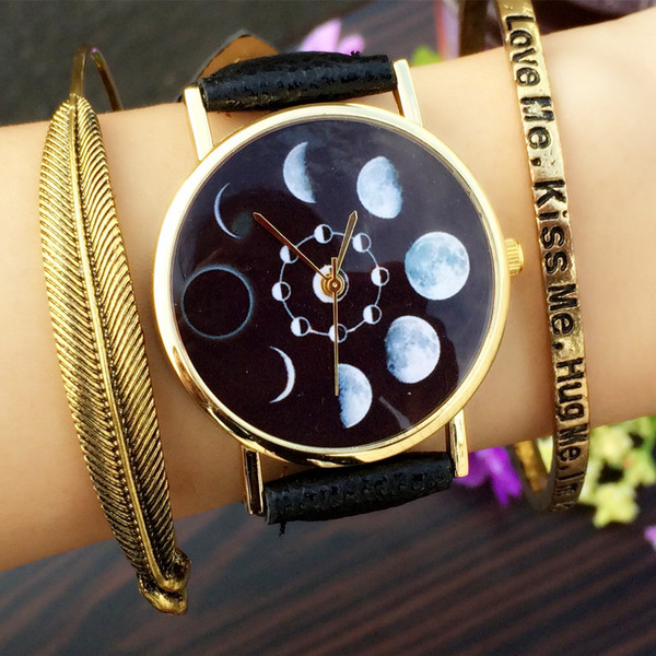 Free ship Harajuku personality total eclipse watch