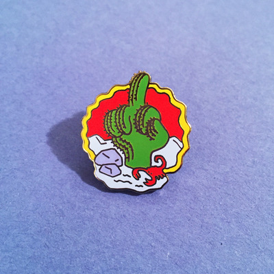 "li'l prick" enamel pin