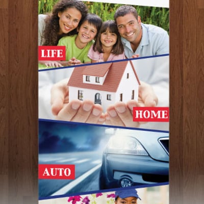 Farmers insurance - retractable banner