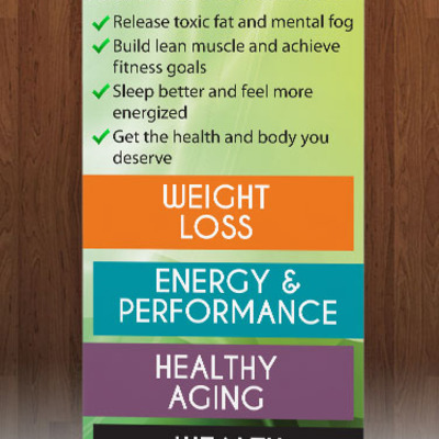 Isagenix - retractable banner