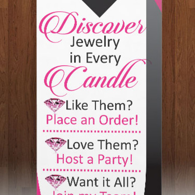 Jewelry in candle -retractable banner