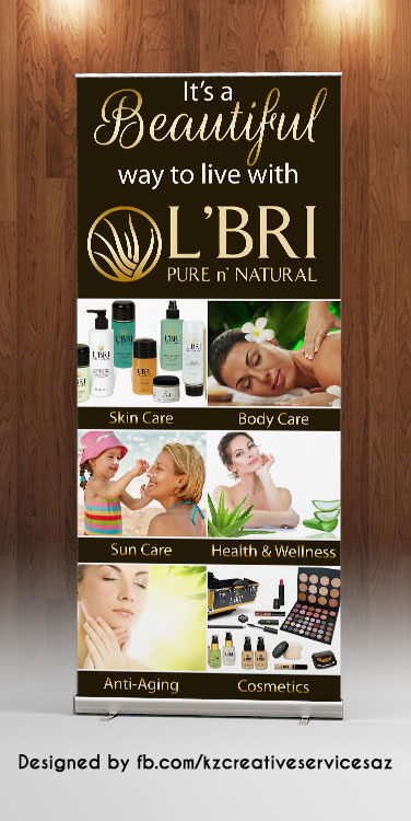  L'BRI RETRACTABLE BANNER - Style 1