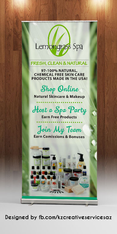 LEMONGRASS SPA- RETRACTABLE BANNER