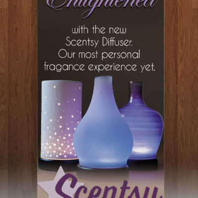 Scentsy difusser - retractable banner