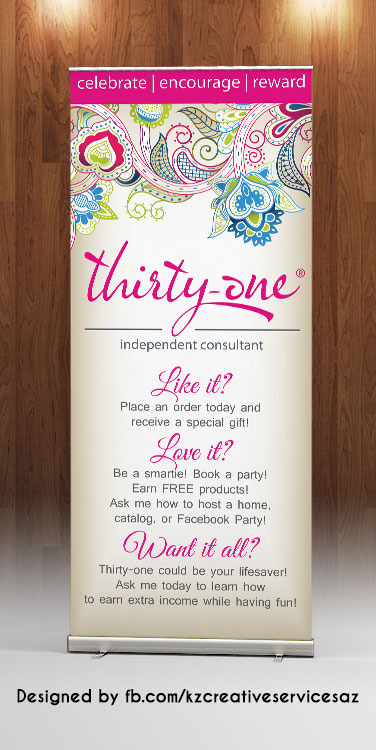 THIRTY ONE GIFTS- RETRACTABLE BANNER