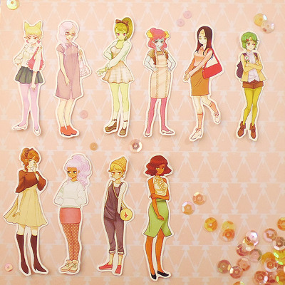 Some girls-a- sticker set!