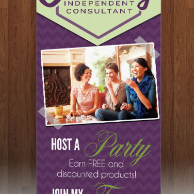 Scentsy party - retractable banner